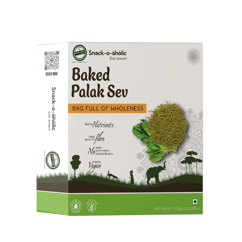 Baked Palak Sev
