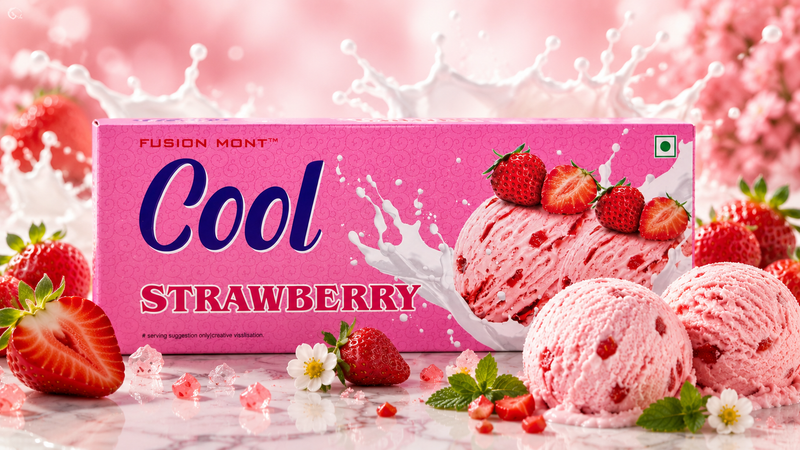 Cool Strawberry Ice Cream