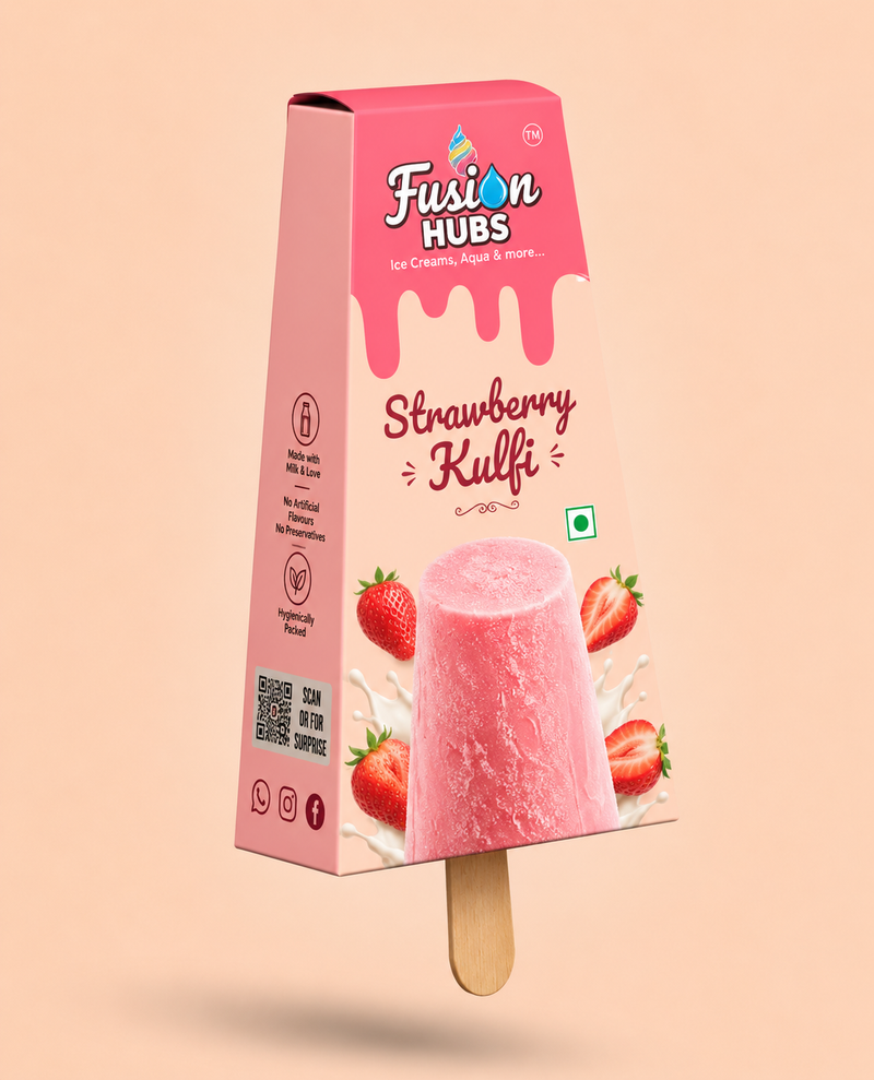 Strawberry Kulfi